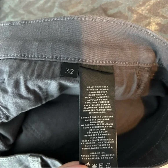 J Brand Leenah High Rise Metallic Silver‎ Python Jeans Size 32 - Picture 13 of 14